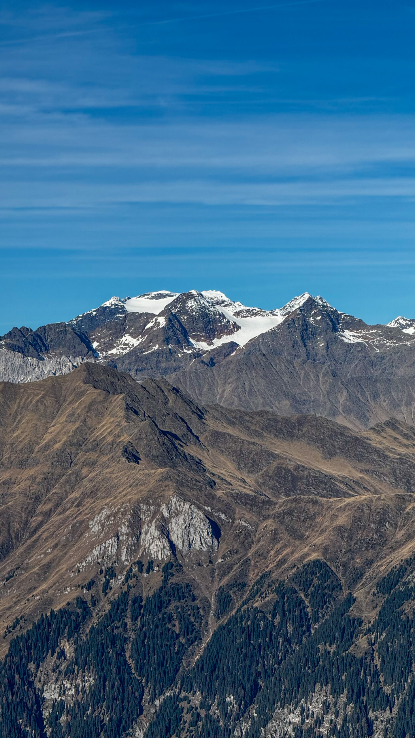 Vista verso le Alpi dello Stubai